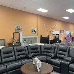 Reclining Sectional In Stock For Fast Delivery 