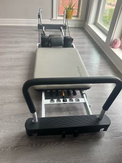AeroPilates Foldable Pilates Reformer Full Body Indoor Gray/Black 55-5104