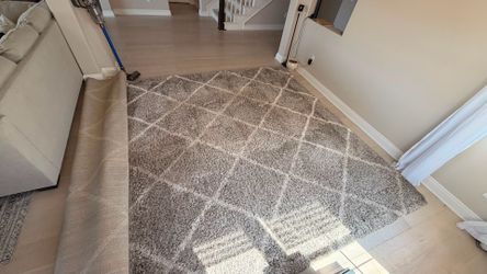 Neutral Gray Cream Area Rug  - Large 14x10