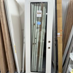 Side door patio door fiberglass dual glass low-e door slabs only23-3/4x79  I have a beautiful contemporary style with dual low-e glass. Door measuring