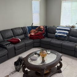 Large Sectional - Electric Recline & LED Lighting