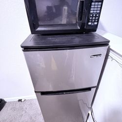 Mini Fridge and Microwave 