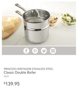 Olla para baño María (2 ollas en 1) Princess House