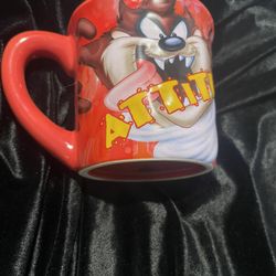 Warner Bros  Taz 4” Red Mug