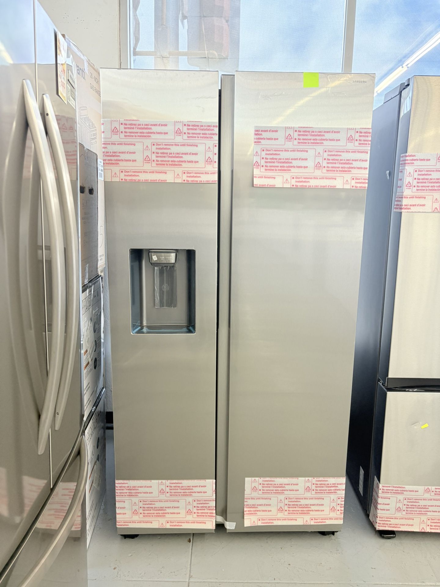 Samsung 36 in. 27.4 cu. ft. Standard Depth Side by Side Refrigerator in Fingerprint-Resistant Stainless Steel