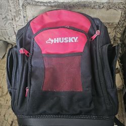 Husky Heavy Duty  Backpack/ TOOL BAG  Like New, Firm.