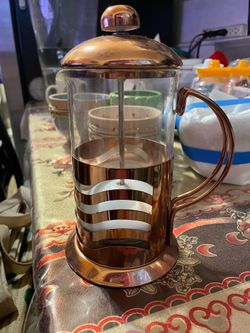 French coffee press machine/brass