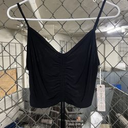 Womens Black Crop Top
