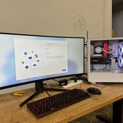 Gaming PC RTX3080 10gb Red dragon 850watt power core Vetroo v240 RGB CPU cooler I7-12700kf Samsung 500gb 980 SSD