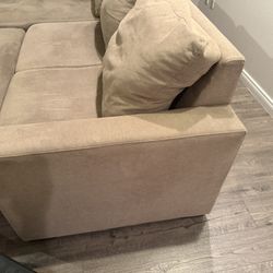 Fabric Sleeper Sofa with Reversible Chaise and Storage