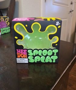NeeDoh SPLOOT SPLAT, Nee Doh Splatter Fidget, Nee-doh Sploot Splat Squishy GREEN