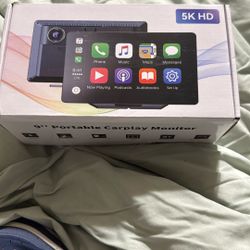 9 inch portable car play monitor