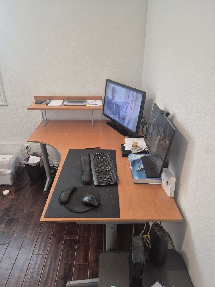 Office Desk - Wood And Metal