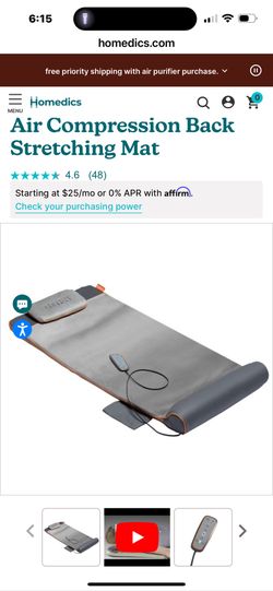 Homedics Air compression back stretching mat