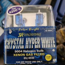 Car Racing Sport Hyper White Halogen Blue Bulbs Set