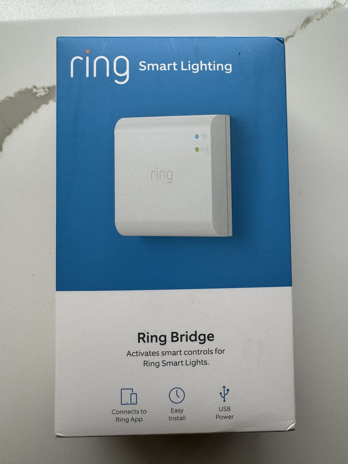 Ring Smart Lighting Ring Bridge White Compatible With Alexa New