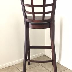 Dark Mahogany 45” Bar Stool