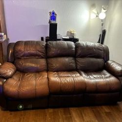 2 Piece Sofa (Leather)