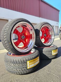 Wheels 17x9 5 lugs new rims and tires