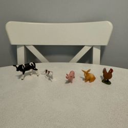 Set of 5 Farm Animal Toys