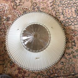 Vintage Flush Mount Glass Light Shade 15.35”