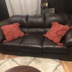Ashley Furniture Leather Couch 