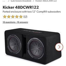 Kicker Ported Enlosure ( Box Only) 