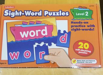 Sight word puzzles