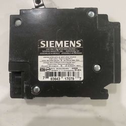 Q3020 SIEMENS 1 POLE 20/20 AMP 120/240 CIRCUIT BREAKER