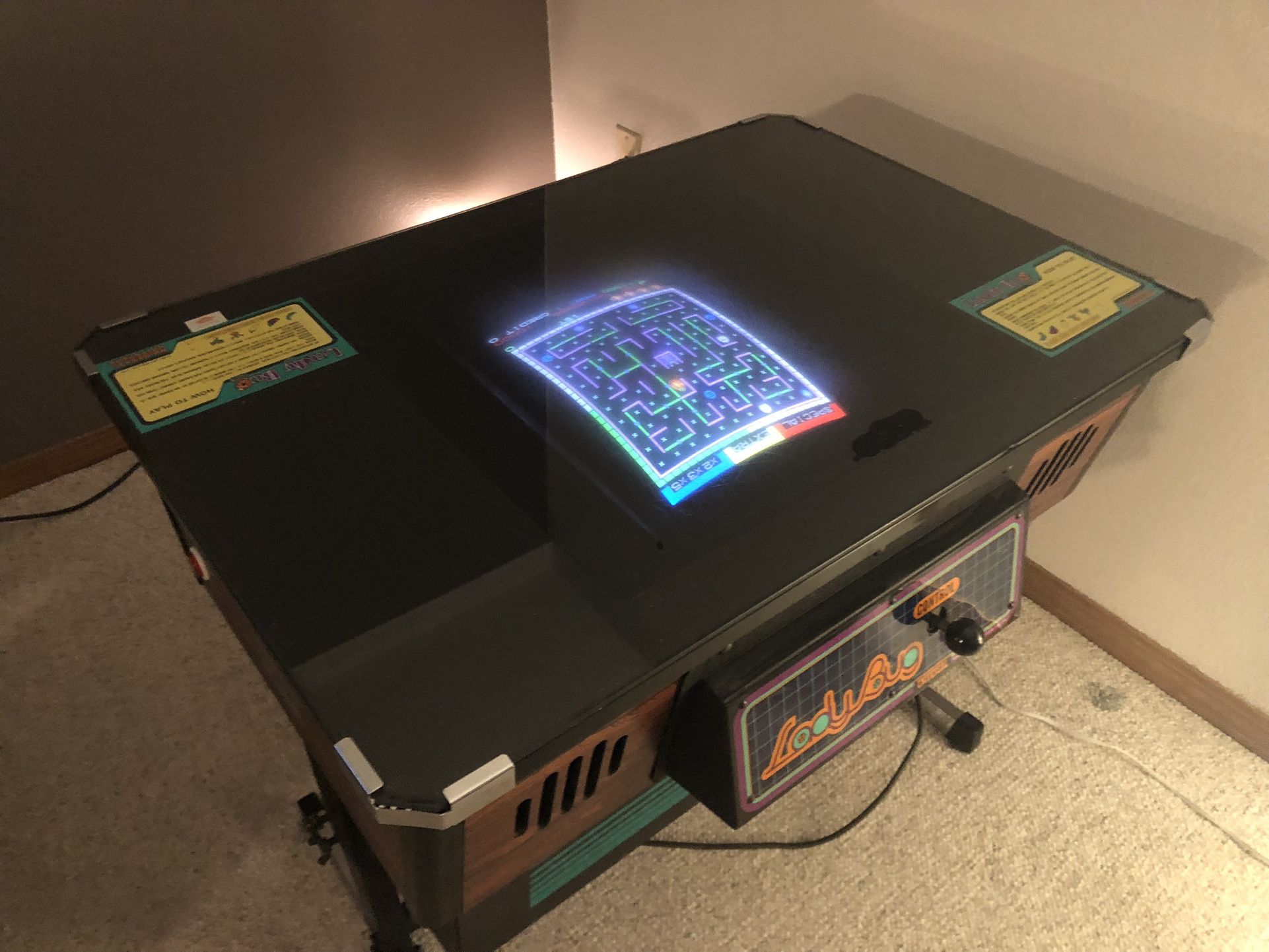 1981 Original LadyBug Cocktail Arcade Game Vintage Universal