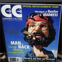 Tommy Chong Autograph 420 Magazine 
