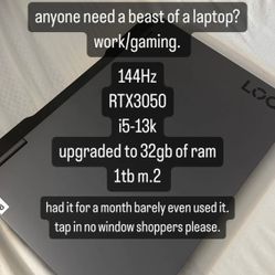 Lenovo LOQ Gaming/work laptop