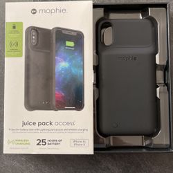 Never Used Mophie Portable Charging Case For Iphone Xs/X