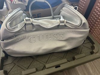 Silver Guess Duffle Bag