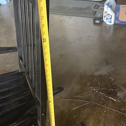 Solid  black wood rocking chair