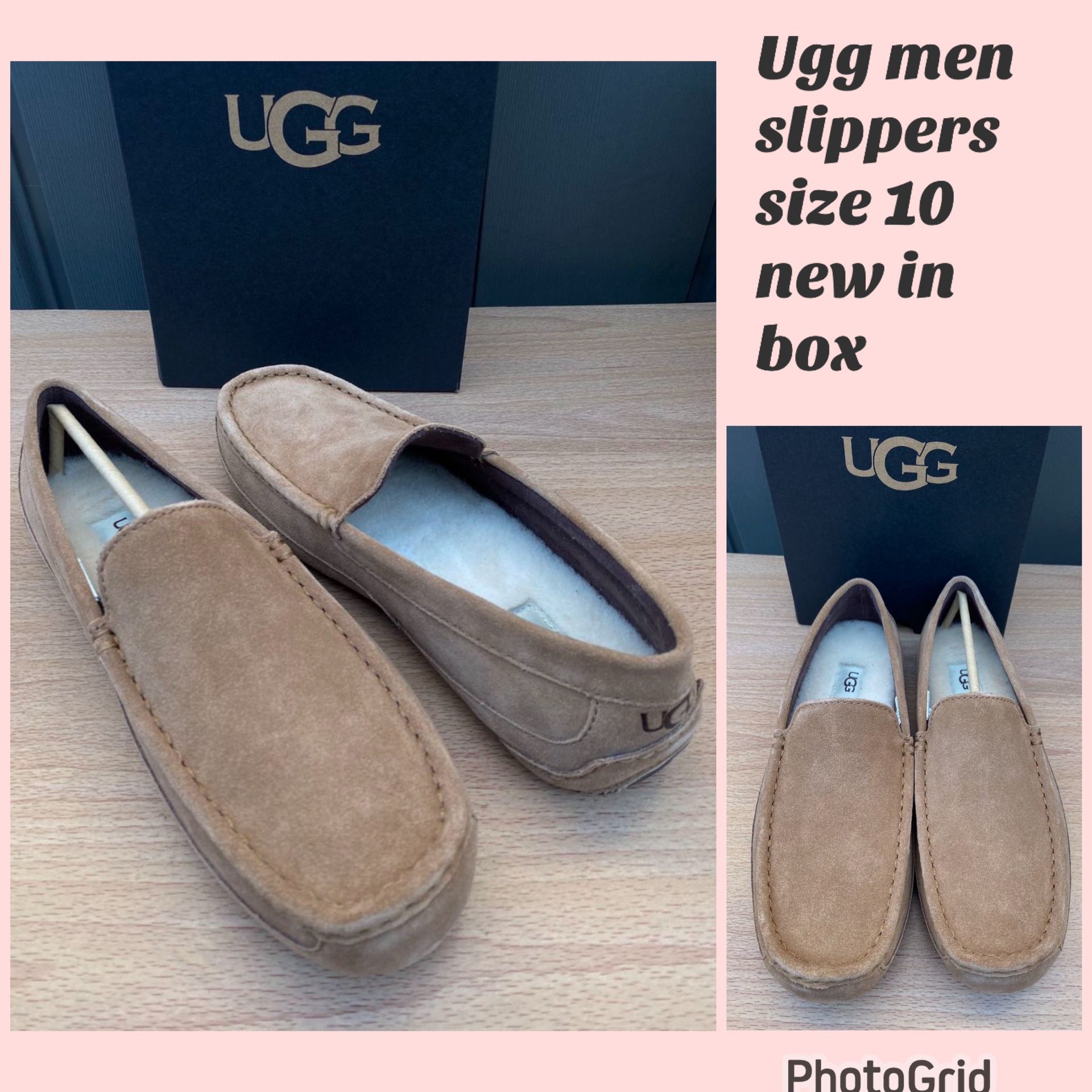 Ugg Men Slippers Size 10 New In Box $75 Firm Cash Or Zelle Only display picture 1
