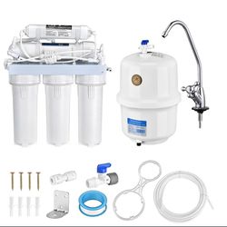 5-Stage Water Filter System 50 GPD Reverse Osmosis Filtration - House Equipment- Remodeling Needs - Spring Sale