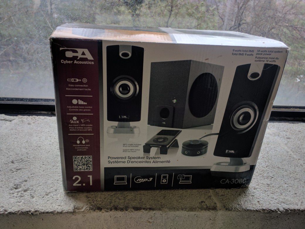 Cyber Acoustics 18W Computer Speakers with Subwoofer