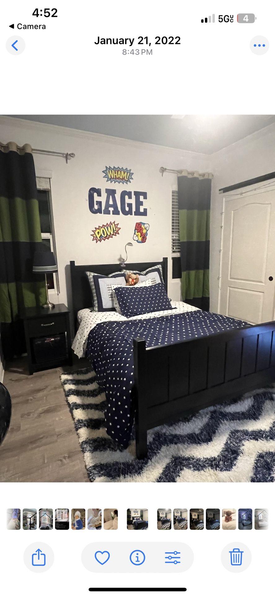 Potterybarn Kids Camp Bed, Dresser And Nightstands
