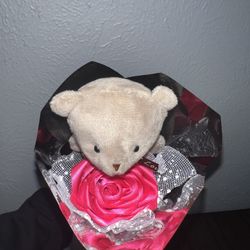 Single Eternal Rose w Plushie