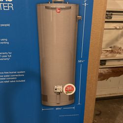 Rheem 50 Gal. Gas Hot Water Heater,Nib!