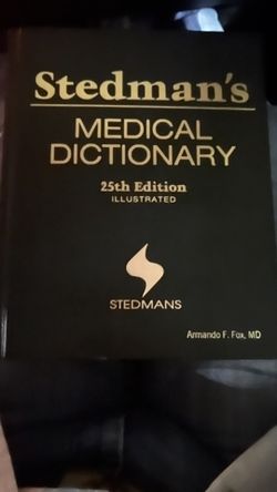 $45 Stedman’s Medical Dictionary 25th Edition Illustrated 