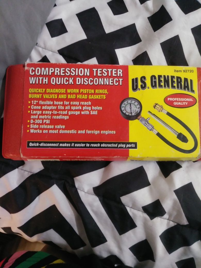 U.S. General compression Tester with quick disconnect