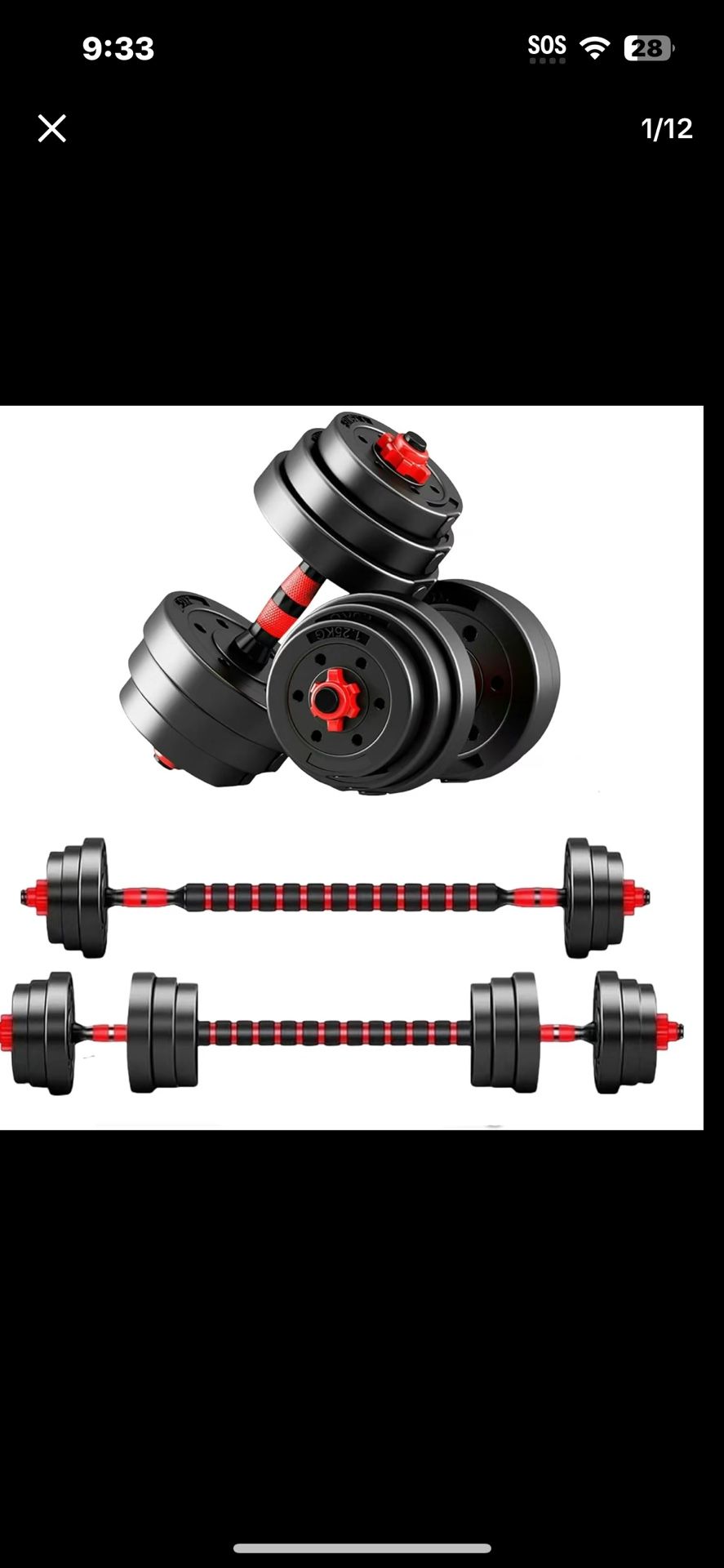 Adjustable Dumbell Set