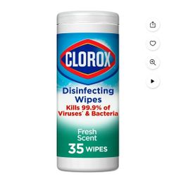 Clorox Disinfectant Wipes / Toallitas desinfectantes Clorox