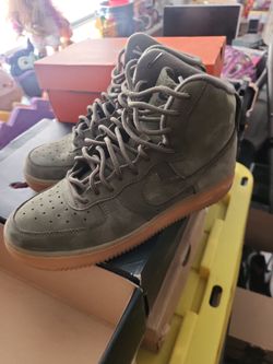 Nike Air Force 1 olive green size 6.5y