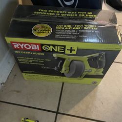 18V Drain Auger Ryobi