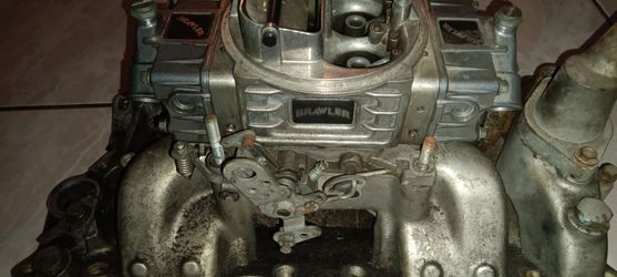 750 double pumpe brawler and intake small block chevy