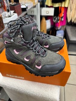 Denali Vesper girls 2 gray purple hiking shoes