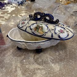 Made In Japan Footed, Covered Dish